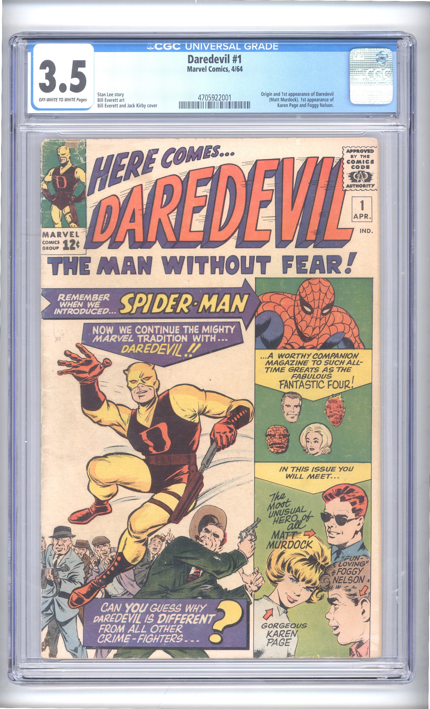 Daredevil #1  - Grade 3.5