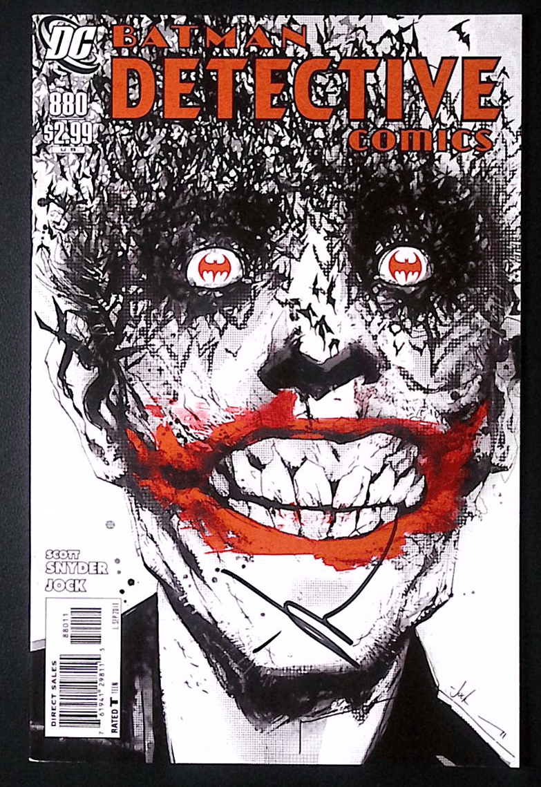Detective Comics #880 – Iconic Jock Joker Cover – Signed by Jock – Estimated VF/NM 220 Comic Book UK Comic Exclusives & Rare Variants – Foils & Incentives | Redsters Comics DC Comics Redsters Comics