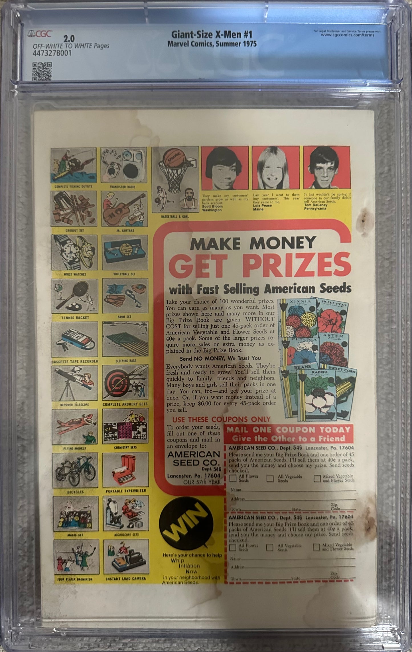 Giant-Size X-Men 1 CGC 2.0