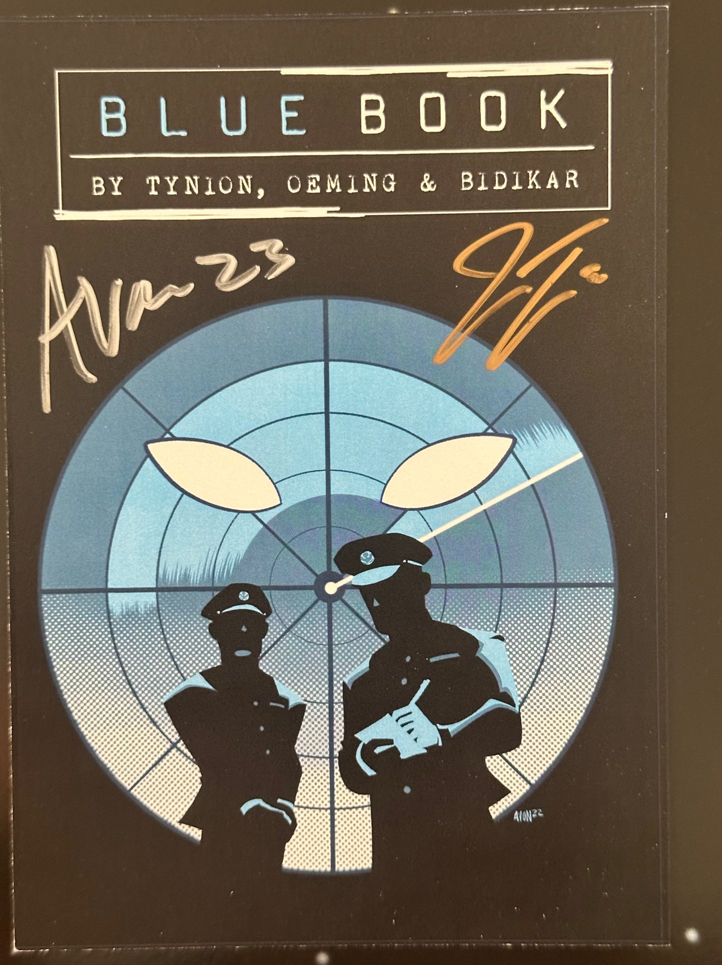Blue Book #1 (2023) + James Tynion IV & Michael Avon Oeming signed book plate