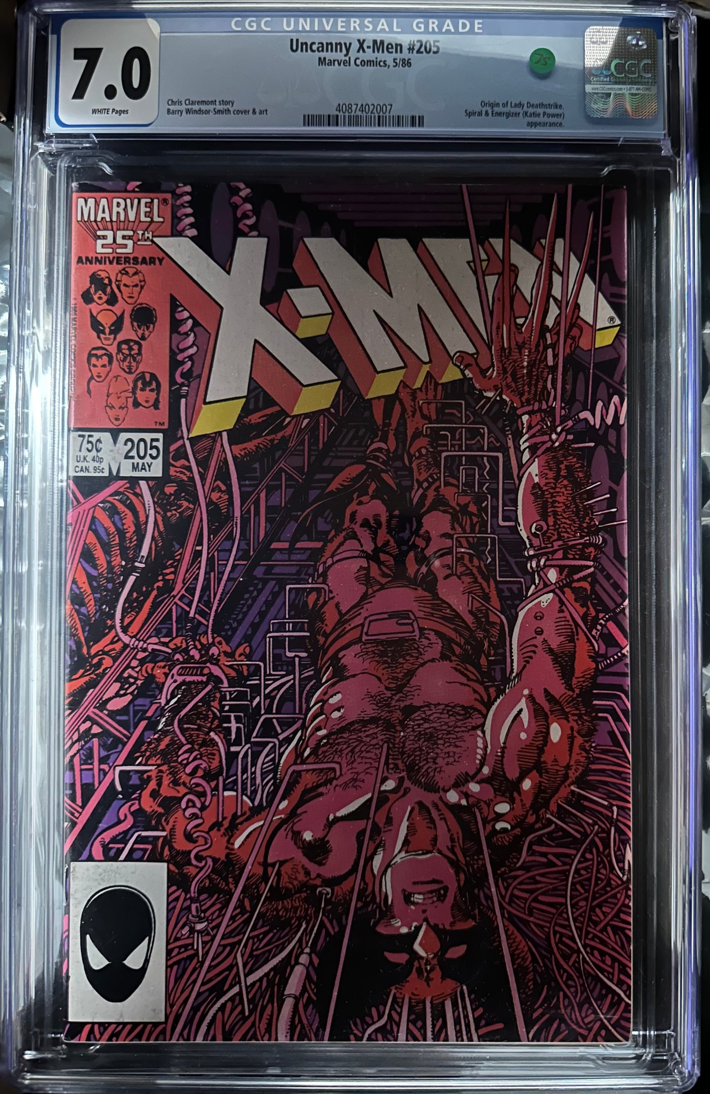 X-Men #205 CGC 7.0 – First Lady Deathstrike