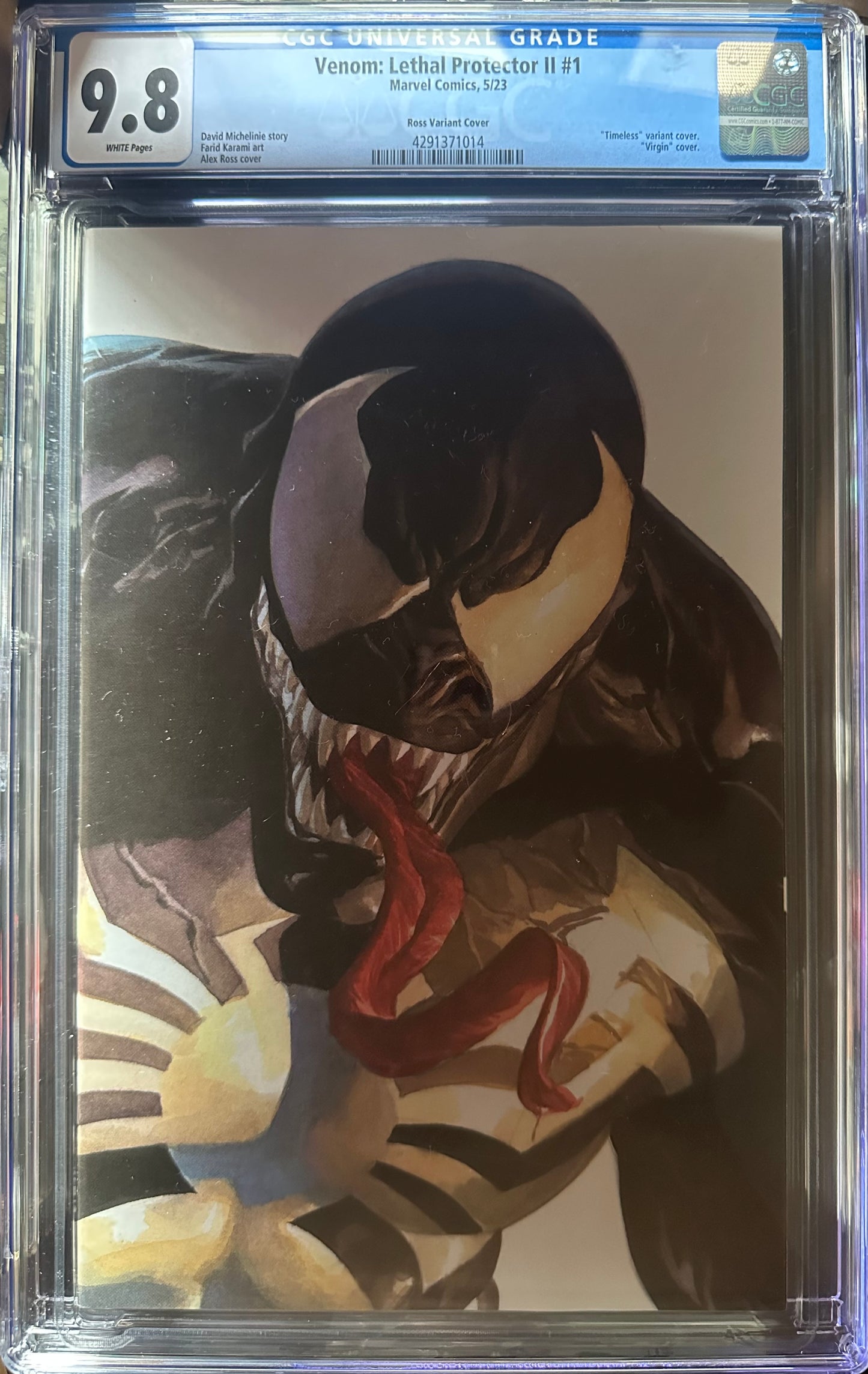 Venom: Lethal Protector II #1 9.8 – Alex Ross Timeless Variant