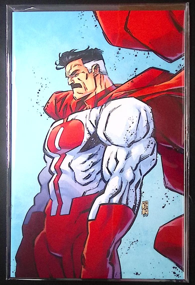 Invincible #1 Omni-Man Jorge Corona MegaCon exclusive virgin variant comic book cover