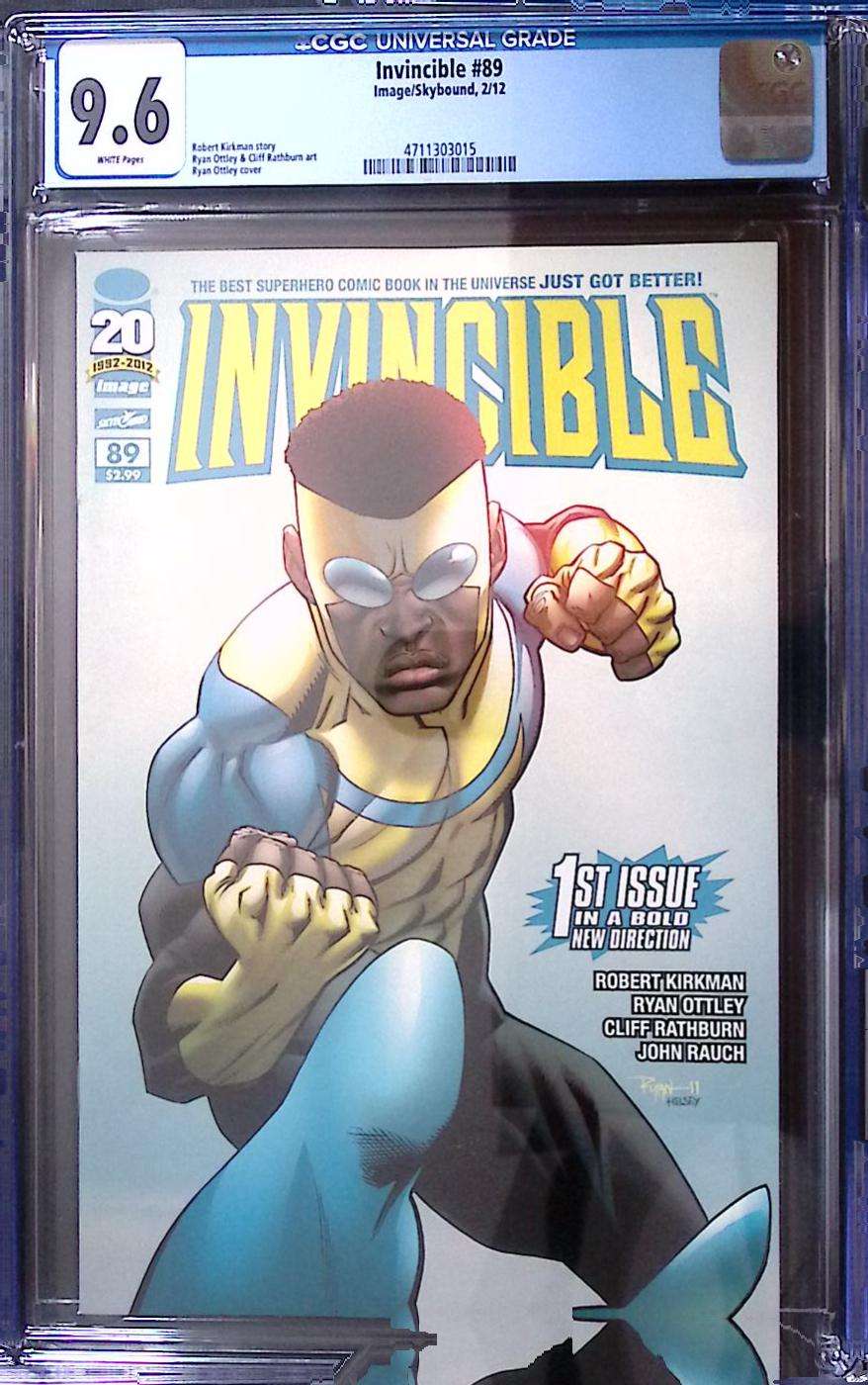 Invincible #89 CGC 9.6 White Pages 1st Bulletproof as Invincible Image Comics