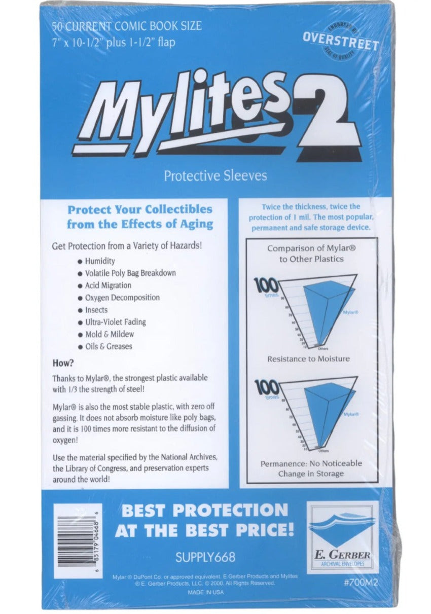 Mylites2 - Comic Sleeves - Pack of 50