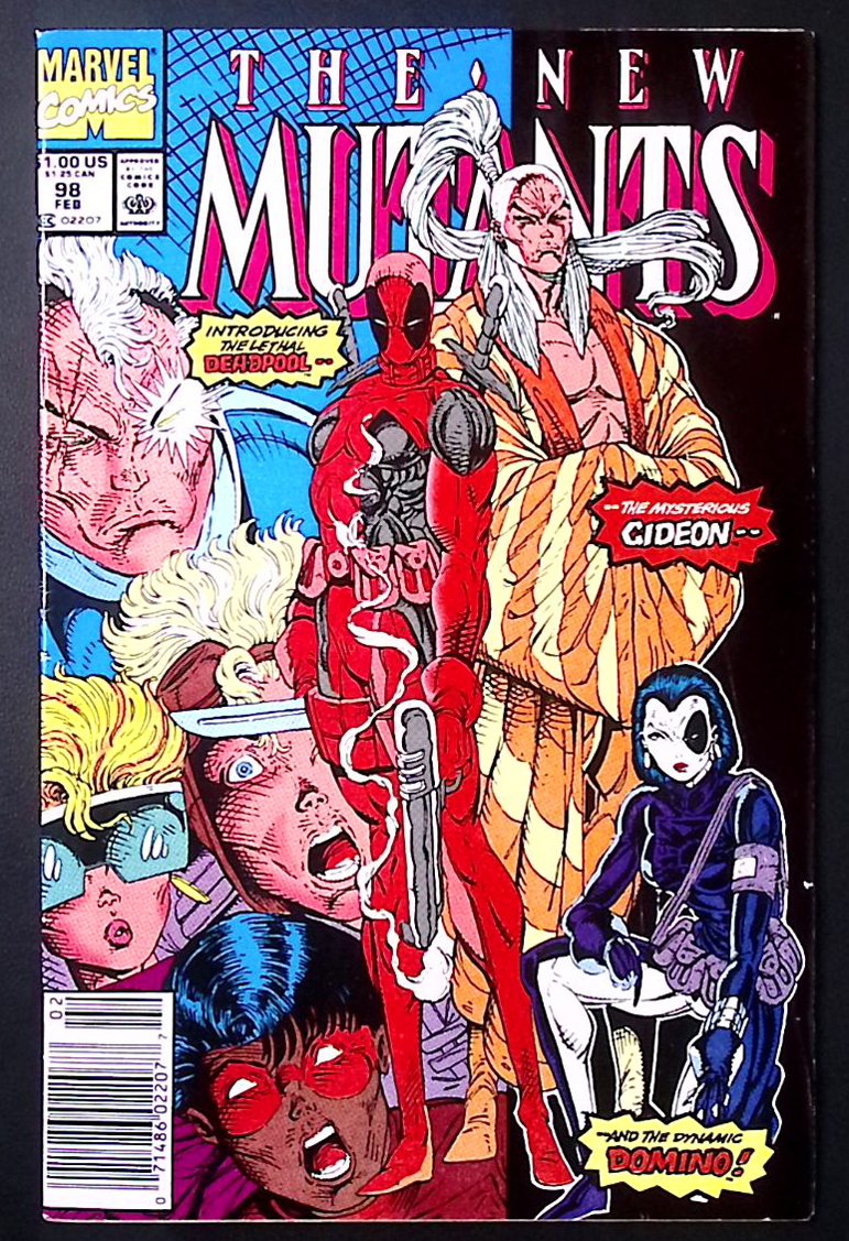 New Mutants #98 – 1st Appearance of Deadpool – Estimated VF – Newsstand 270 Comic Book Vintage Comics UK | Key Marvel & DC Issues from Silver & Bronze Age Marvel Comics Redsters Comics