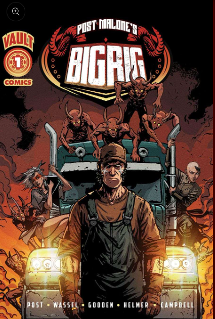 BIG RIG #1 Exclusive – Post Malone Comic Debut | Buğra Cover LTD 500 cover – Collector Cartel™ exclusive