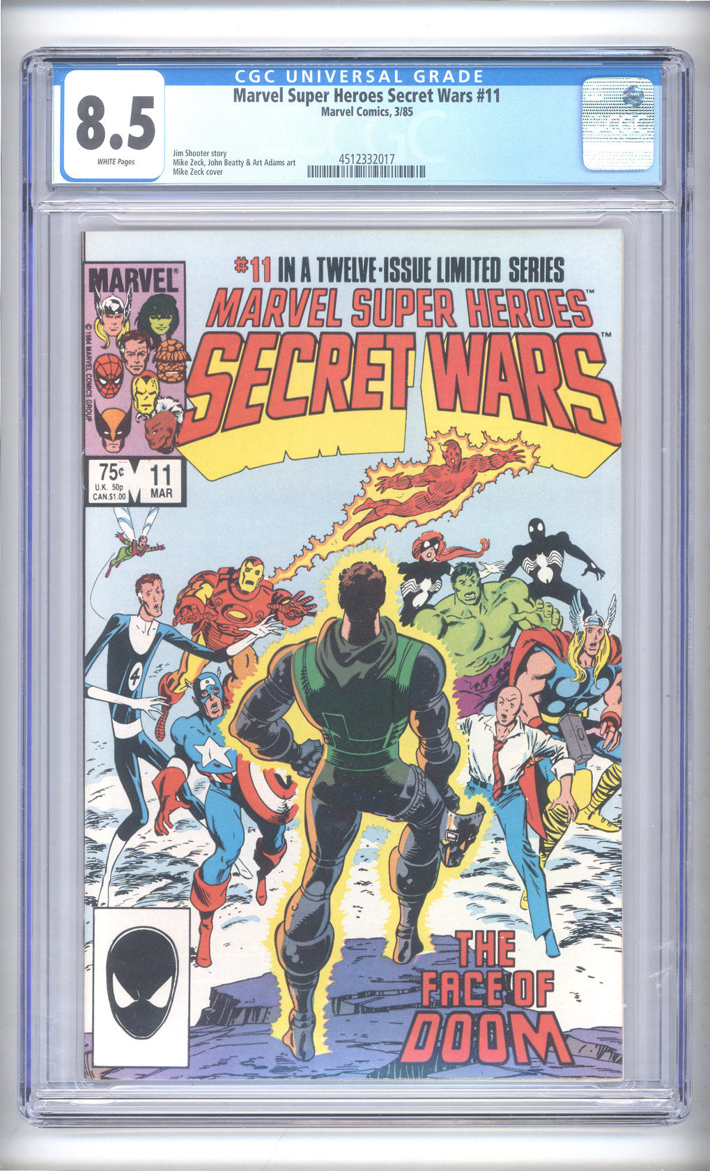 Marvel Super Heroes Secret Wars #11 | CGC 8.5