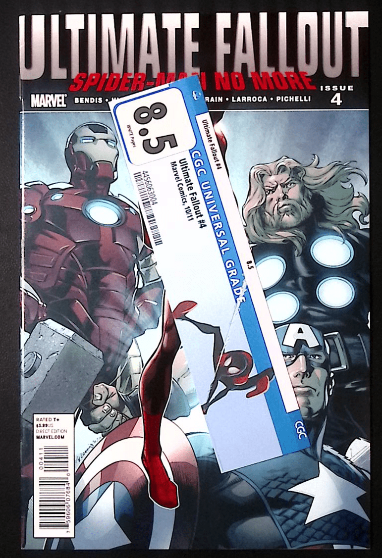 Ultimate Fallout #4 – 1st Appearance of Miles Morales – Previously CGC 8.5 – Raw Comic 240 Comic Book CGC VAT Override Marvel Comics Redsters Comics