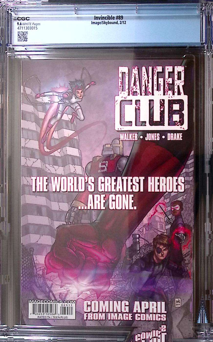 Invincible #89 CGC 9.6 White Pages – 1st Bulletproof as Invincible 130 CGC Graded Comic CGC Graded Comics UK | Buy Certified CGC Slabbed Comics Image Comics Redsters Comics