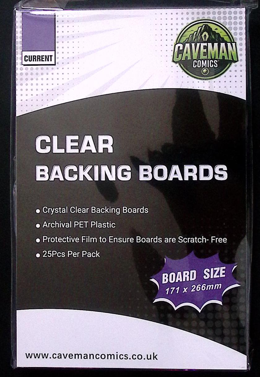 Caveman Comics Clear Backing Boards | Pack of 25