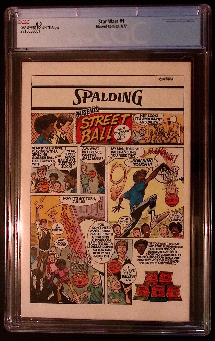 Star Wars #1 (1977) CGC 6.0 | Marvel Comics | Original Star Wars Movie Adaptation
