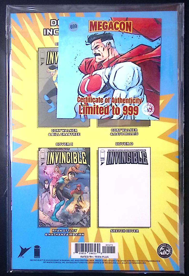 Invincible #1 Omni-Man Virgin Variant – Jorge Corona MegaCon Exclusive LTD 999