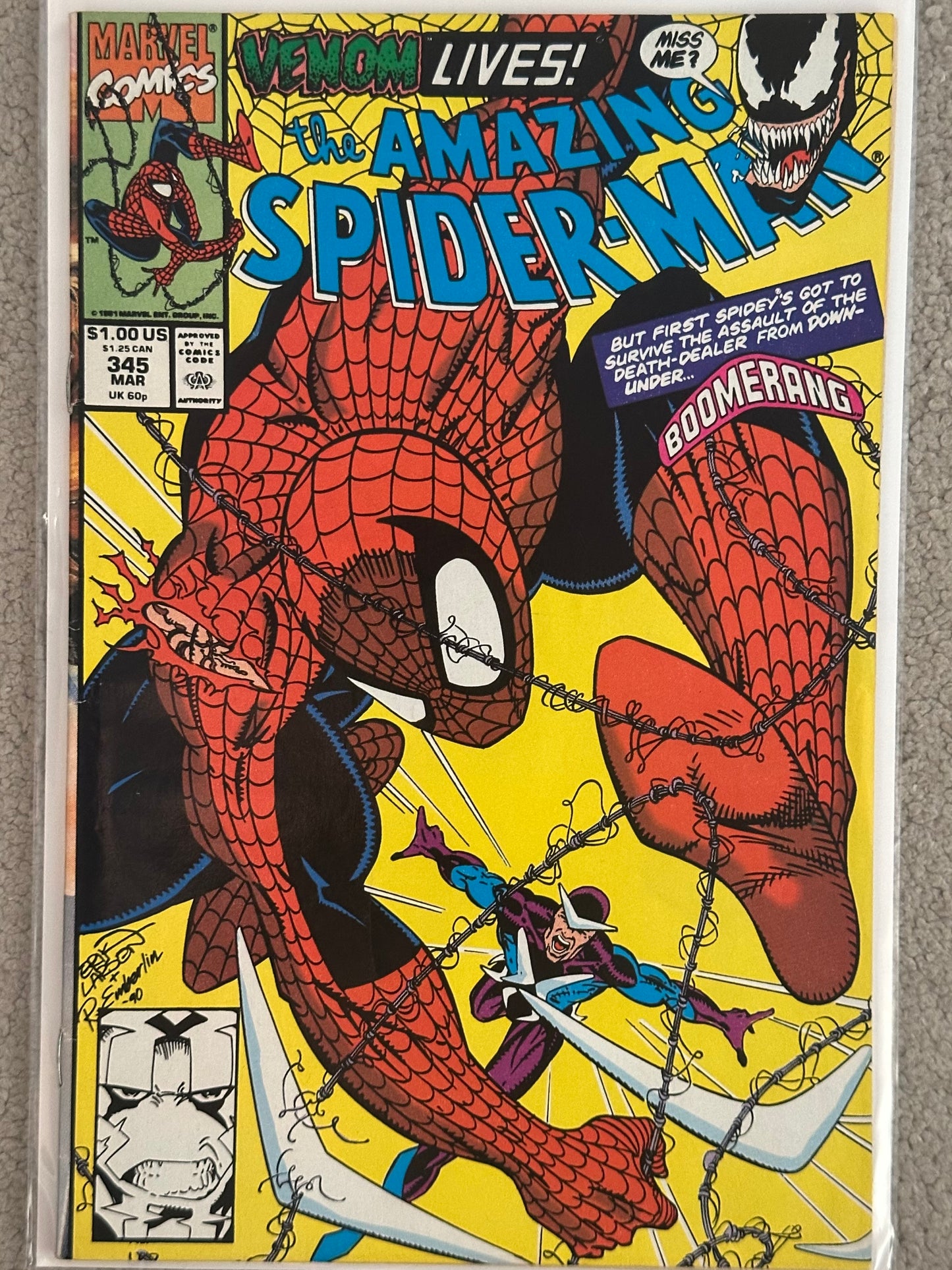 The Amazing Spider-Man #345 (1991) – Early Carnage Key